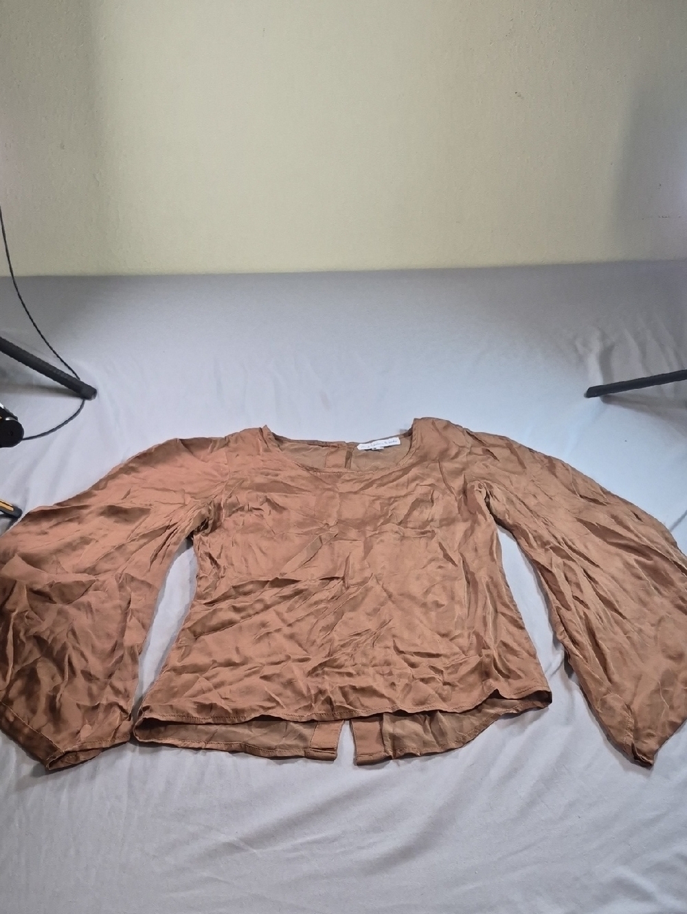 young fabulous & broke Light Brown Long Sleeve Women’s Blouse